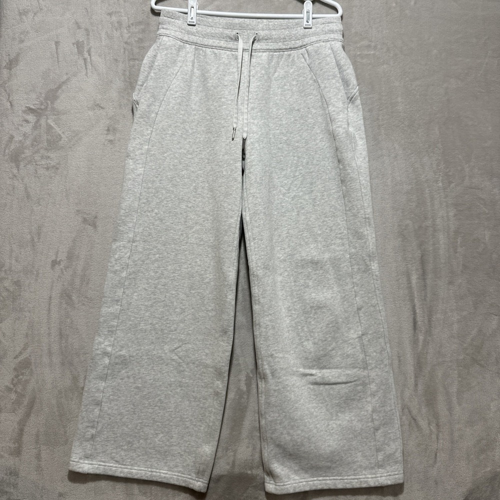 Lululemon Women's Scuba Mid-Rise Wide-Leg Pant Heathered Grey Size Medium